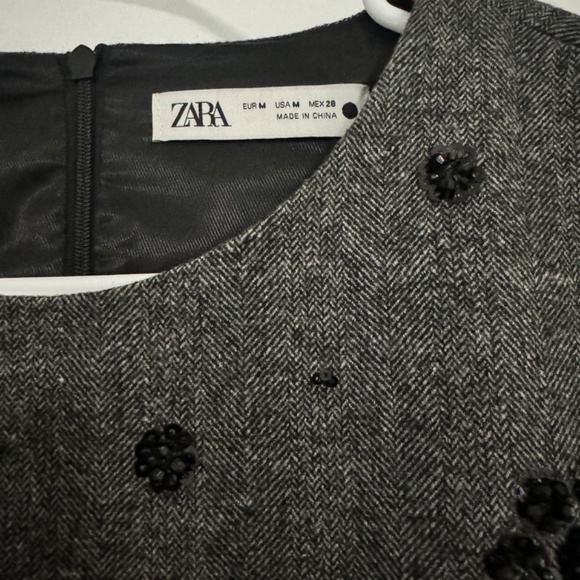 ZARA New Collection Embroidered Mini Dress - Picture 3 of 6